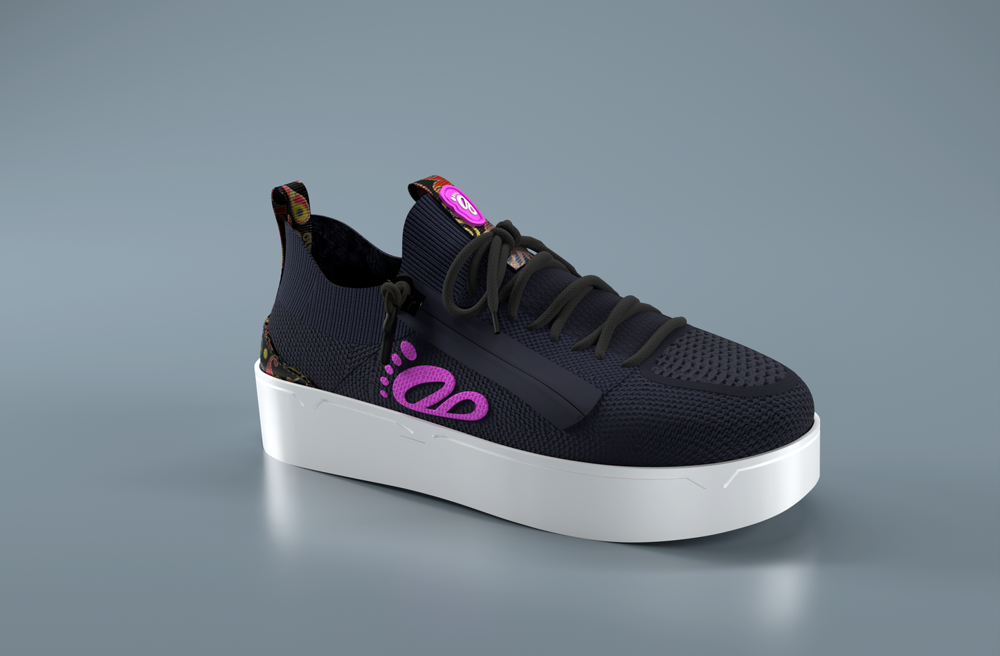 DB1 Original Trainer - Navy & Purple