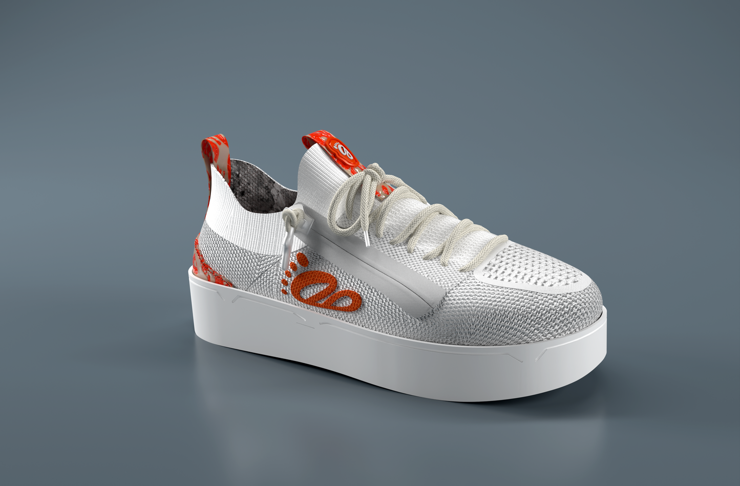 DB1 Original Trainer - White & Orange