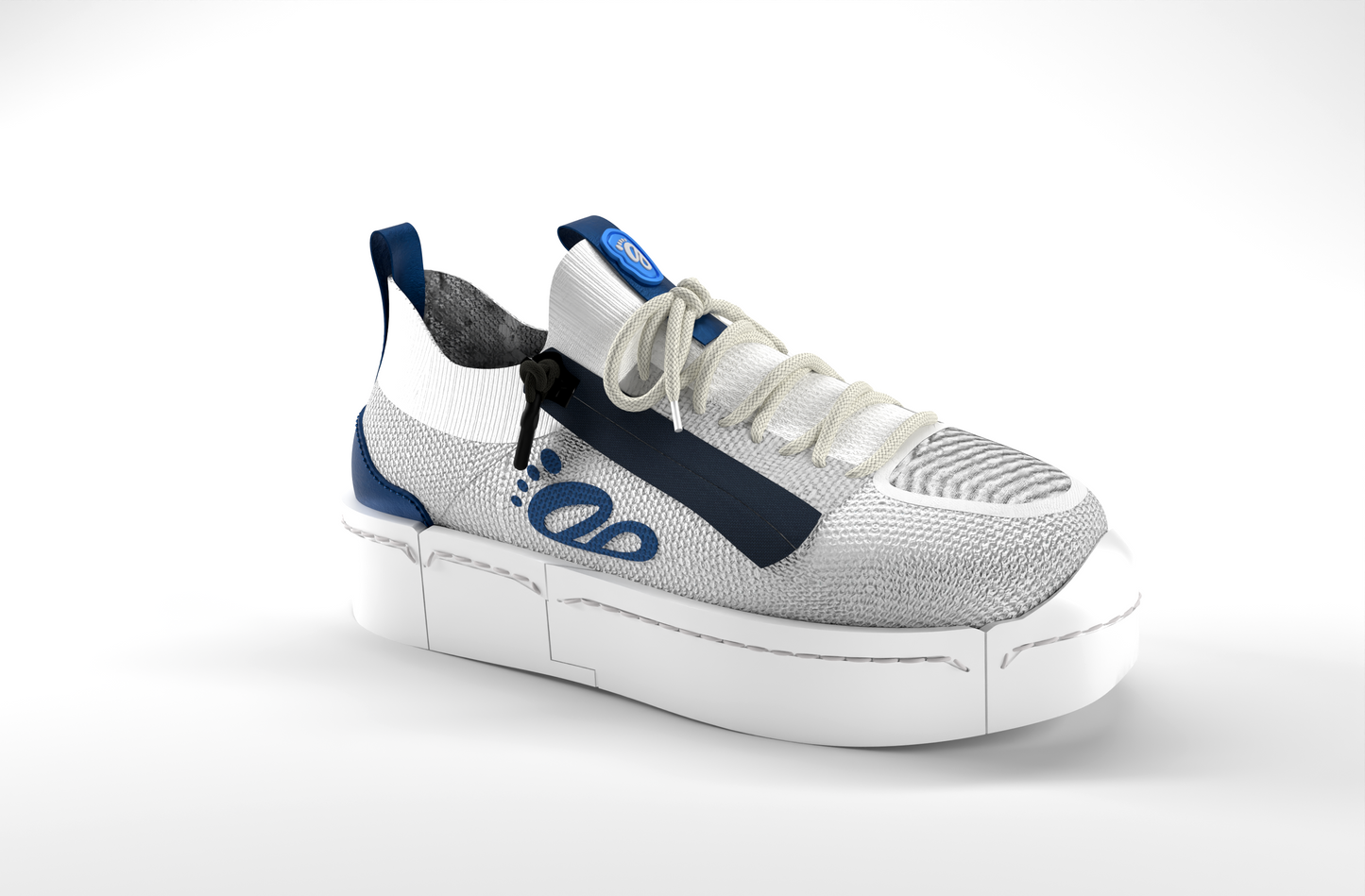 DB1 Original Trainer - White & Blue