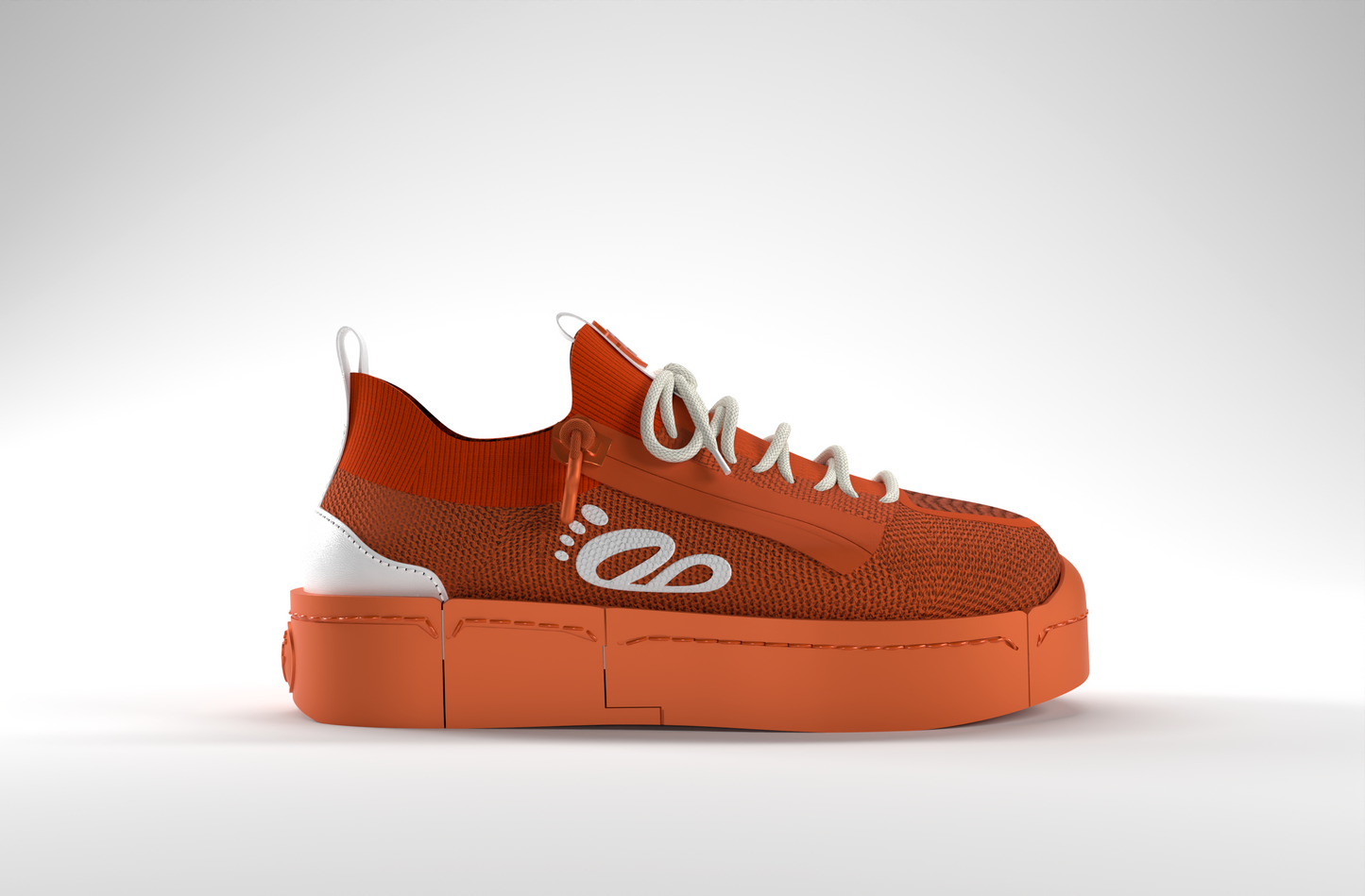 DB1 Original Trainer - Orange & White