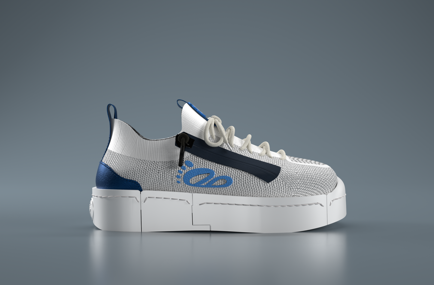 DB1 Original Trainer - White & Blue