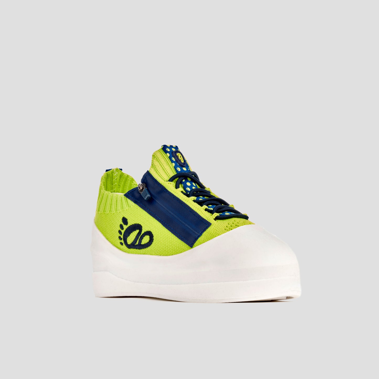 DB1 Original Trainer - Lime & Navy Polka Dot