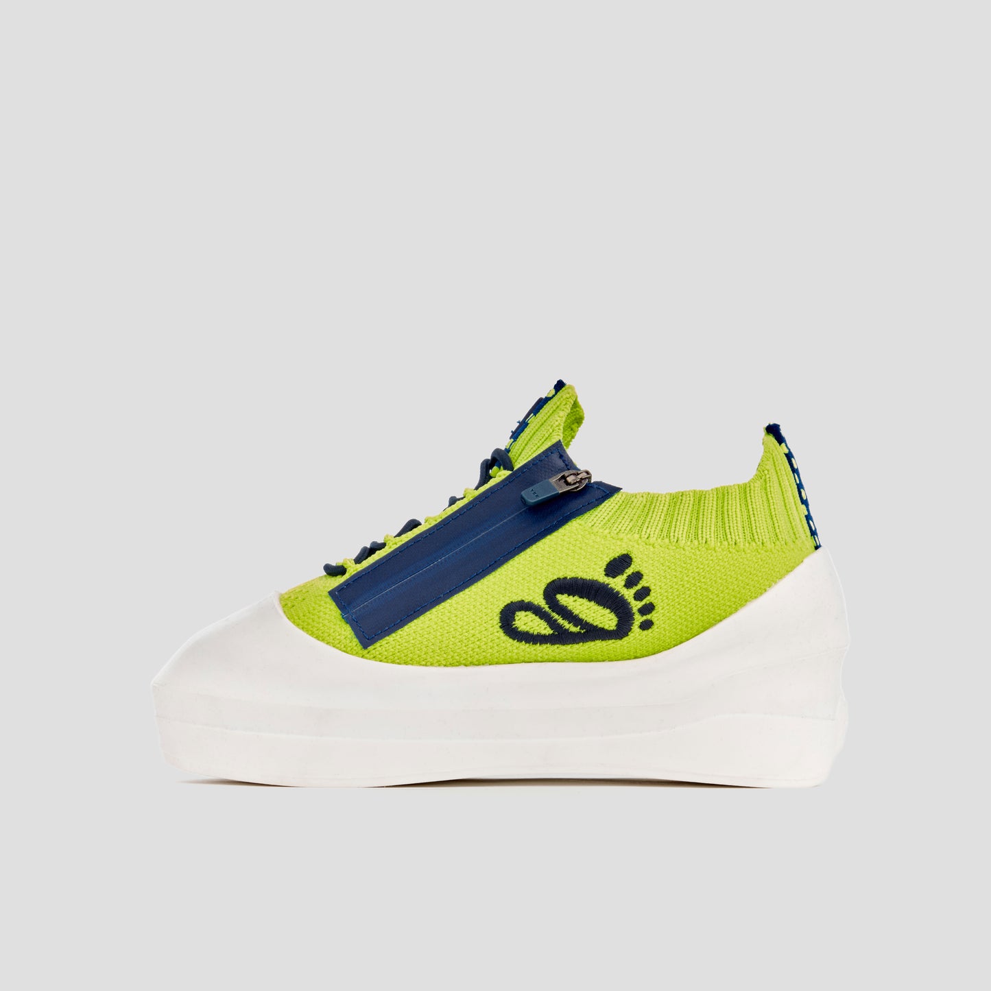 DB1 Original Trainer - Lime & Navy Polka Dot