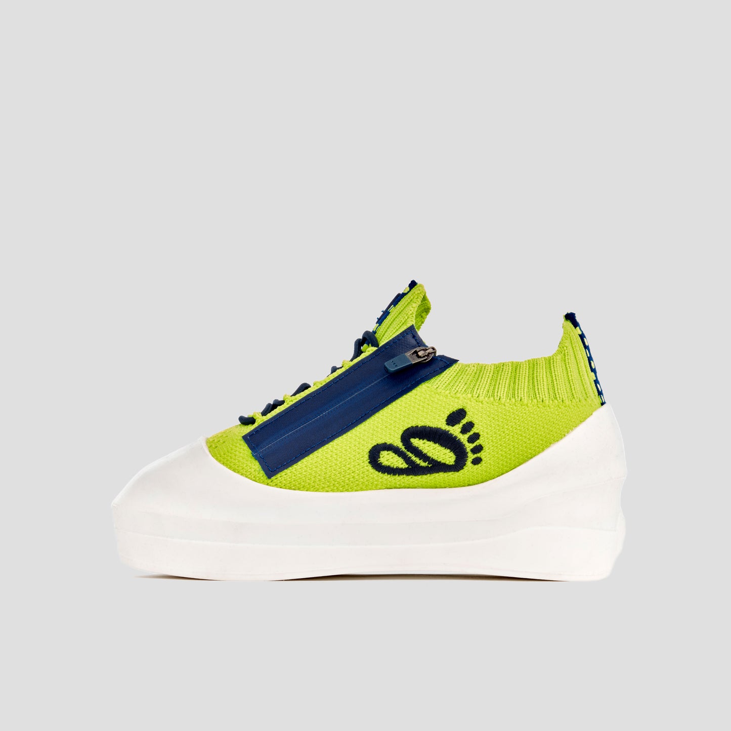DB1 Original Trainer - Lime & Navy Polka Dot