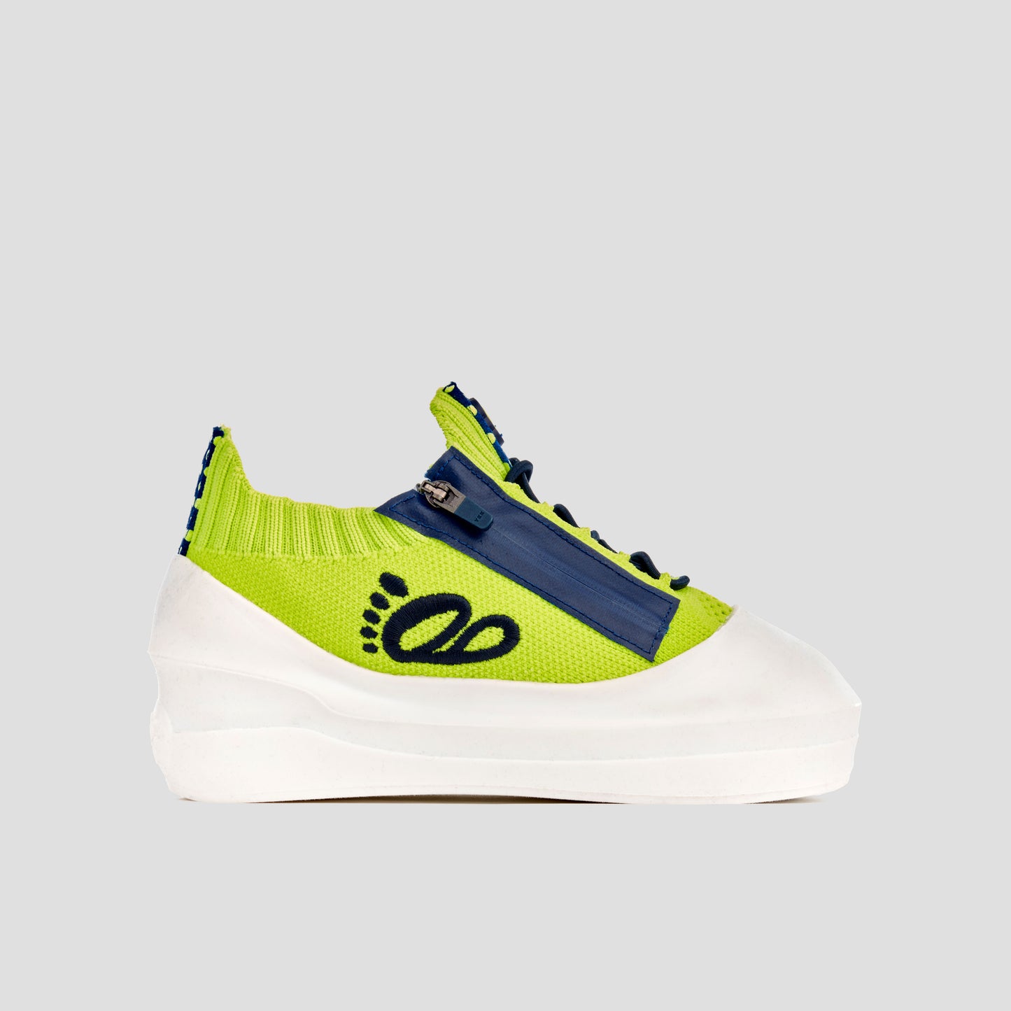 DB1 Original Trainer - Lime & Navy Polka Dot