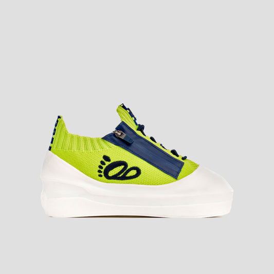 DB1 Original Trainer - Lime & Navy Polka Dot